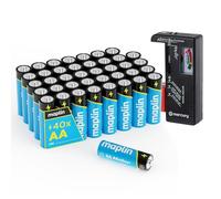 Maplin Aa Lr6 1.5v Alkaline Batteries 7 Year Shelf Life High Performance - Pack Of 40
