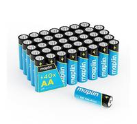 Maplin 40x AA LR6 1.5V Alkaline Batteries 10 Year Shelf Life High Performance