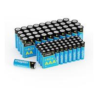 Maplin 40x AA LR6 / 40x AAA LR03 7 Year Shelf Life 1.5V High Performance Alkaline Batteries