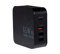 Maplin 65W USB-C Laptop Charger Power Station 1x USB-C 3 x USB-A GaN P