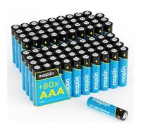 Maplin 80x AAA LR03 1.5V Alkaline Batteries (Triple A) 10 Year Shelf Life High Performance