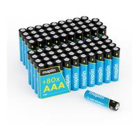 Maplin 80x AAA LR03 1.5V Alkaline Batteries (Triple A) 10 Year Shelf Life High Performance