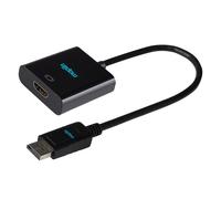 Maplin DisplayPort to HDMI Female Adapter, 0.23m Cable