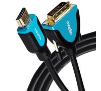 Maplin Premium HDMI to DVI-D Cable - Black, 3m