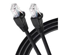 Maplin Ethernet Cable 10M Black CAT6 Gigabit UTP LAN Network Cable RJ45 High-Speed 10Gbps Compatible with Laptop/PC, CCTV, PS4/5, Xbox, Switch, Modem, Router, Smart TV, Printer, Sky Box, WiFi Extender