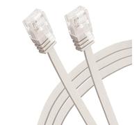 Maplin Ethernet Cable 1M Beige, Flat CAT6 Gigabit UTP LAN Network Cable RJ45 High-Speed 10Gbps Compatible with Laptop, PC, CCTV, PS4/5, Xbox, Switch, Modem, Router, Smart TV, Sky Box, WiFi Extender