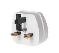 Maplin Euro 2 Pin Plug to UK Mains Plug Converter with 5 Amp Fuse & Screw Cover