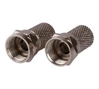 Maplin F Type Twist on Connector RG6U for Satellite Aerial Coaxial Cable - Pack of 2