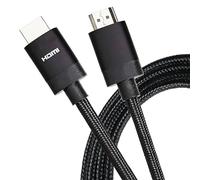 Maplin HDMI Cable 1M, Braided 8K 60fps V2.1 48Gbps High-Speed, ARC, HDR, Dolby Atmos, Compatible with TVs, Monitors, PS4/5, Xbox, Projectors, Soundbars, Sky Box, PCs, Laptops, Apple TV