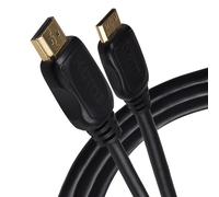 Maplin Mini HDMI to HDMI Cable 1M, 4K 30Hz Ultra HD High Speed, ARC, HDR, 3D, Ethernet, Connect Camera, DSLR, Tablet, Laptop to your TV, Monitor and Projector
