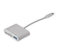 Maplin Lightning Connector Camera Download Adapter SD/MicroSD Card Reader/USB-A Port