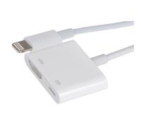 Maplin Lightning Connector to HDMI & Lighting Charging Port Adapter