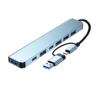 Maplin USB-C & A Multiport Hub 4x USB-A 2.0 1x USB-A 3.0 2x USB-C
