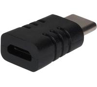 Maplin USB-C to Micro USB-B Female Adapter - Black