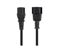 Maplin Power Lead IEC C14 Male Plug to C13 Female Extension Lead - 5m, Black