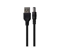 Maplin Power Supply Cable USB-A to 5.5 x 2.1 x 10mm Plug, 1m