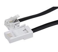 Maplin RJ11 4 Pin Connector to BT Plug (BT- 431A) Telephone Modem Lead 3m Black