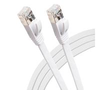 Maplin Ethernet Cable 15M White, Flat CAT6 Gigabit UTP LAN Network Cable RJ45 High-Speed 10Gbps Compatible with Laptop, PC, CCTV, PS4/5, Xbox, Switch, Modem, Router, Smart TV, Sky Box, WiFi Extender
