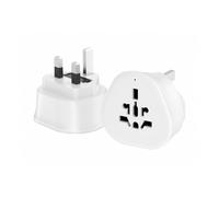 Maplin UK Plug to Worldwide Socket Travel Adapter 250V 13A - White