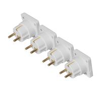 Maplin UK to European Travel Adapter Plug - Pack of 4
