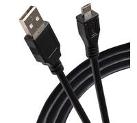 Maplin USB-A 2.0 to Micro USB-B Male Cable - Black - 3m