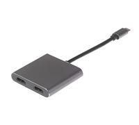 Maplin USB-C Multiport Hub to 2x HDMI 4K Ultra HD MST/USB-C PD/USB-A 3.0