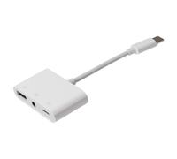 Maplin Multiport Hub, USB-C to USB-A 3.0, 3.5mm Audio Jack & USB-C Charging Port for MacBook, Dell XPS, Lenovo ThinkPad, Surface & More
