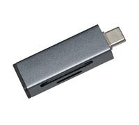 Maplin USB-C SD Card Reader, High-Speed SD/MicroSD Adapter for SDXC, SDHC, MicroSDXC, MicroSDHC, UHS-I, for Laptops, Tablets, and Smartphones with USB-C ports