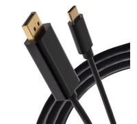Maplin USB-C to DisplayPort Cable - Black, 2m
