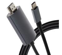 Maplin USB-C to HDMI Cable 5m, 4K@60Hz Ultra HD, Compatible with MacBook Pro/Air, iPad Pro, Dell XPS, Surface Book 2, Samsung Galaxy, Huawei, Chromebook Pixel and More