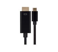 Maplin USB-C to HDMI Cable Supports Ultra HD 4K@60Hz V3.1 - Black, 1m