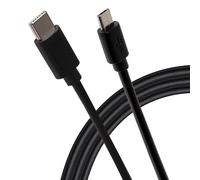 Maplin USB-C to Micro USB-B Male Cable, 1m Black
