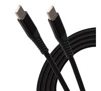 Maplin USB-C to USB-C 60W PD Braided Cable - Black