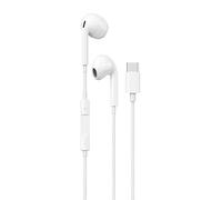 Maplin Wired USB-C Earbuds, Built-in Microphone & Controls, TPE Cable, 1.2m, Compatible with iPhones, iPads, Tablets, Smartphones and Laptops