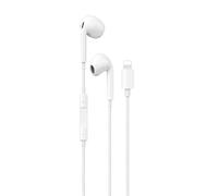Maplin Wired Lightning Earbuds, Built-in Microphone & Controls, TPE Cable, 1.2m, Compatible with iPhones, iPads and other Lightning iOS Devices
