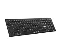 Maplin Wireless Keyboard with USB Dongle, Dual Bluetooth & 3-Device Connectivity