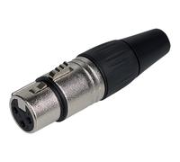 Maplin XLR Female Connector with 3 Copper Contacts Zinc Diecast Shell