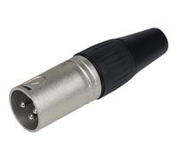 Maplin XLR Male Connector with 3 Copper Contacts Zinc Diecast Shell
