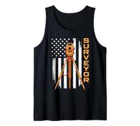 Mapmaking American USA Flag Engineer Surveying Land Surveyor Tank Top