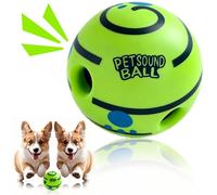 Mapneng 4.3In Giggle Ball for Dogs, Funny Giggle Dog Toy, Green Indestructible Interactive Dog Toy for Relieve Anxiety And Boredom