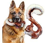 Mapneng Indestructible Dog Chew Toys for Aggressive Chewers, Long Lasting Beef Flavour Nylon Dog Chew Toys, Tough Toys for Medium and Large Dogs, Teeth Brushing and Boredom Brearking (Squirrel)