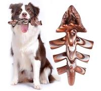 Mapneng Indestructible Dog Chew Toys for Aggressive Chewers, Long Lasting Beef Flavour Nylon Dog Chew Toys, Tough Toys for Medium and Large Dogs, Teeth Brushing and Boredom Brearking (Triceratops)