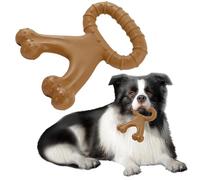Mapneng Indestructible Dog Toys for Aggressive Chewers, Long Lasting Beef Flavour Nylon Dog Chew Toys, Tough Toys for Medium and Large Dogs, Teeth Brushing and Boredom Brearking (Triangular Bones)