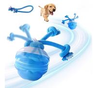 Mapneng Interactive Dog Toys Ball, Automatic Moving Dog Ball Toys with Dog Barking for Small Medium Dogs, Rechargeable Moving Smart Active Rolling Funny Puppy Toys for Anxiety Relief & Bonding (Blue)