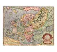 MAPOF ANTIQUE EUROPE EUROPA MERCATOR GEOGRAPHY FINE ART PRINT ART POSTER A4 / A3