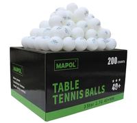 MAPOL 200 Count Table Tennis Balls, 3 Star Advanced Training Ball, Bulk Ping Pong Balls for Indoor & Outdoor Sports (White)