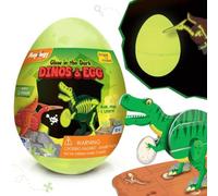 Mapology Glow in The Dark Dinos Egg3D Dinosaur for Kids Build and Play with Glowing Dinosaur Toys Birthday and Return Gifts for Kids Ages 5,6,7,8,9