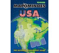 MAPOMINOES USA Age 8+ - The Ultimate Geography Game - Fun & educational travel card game about US states for kids teens and adults