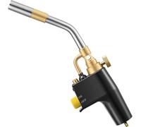 MAPP Gas Torch,Propane Torch with Solid Brass Tube Gas Torch | Map Gas Torch with Adjustable Flame Intensity,CGA 600 standard,Blow torch for cooking, Weed Burner, Welding Roofing, Grilling