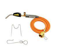 MAPP Propane Torch, Gas Torch Head with 4.9Ft Hose Self Igniter Trigger Start Adjustable Flame Valve Brass Tip CGA600 Interface for Heating Brazing Welding Soldering